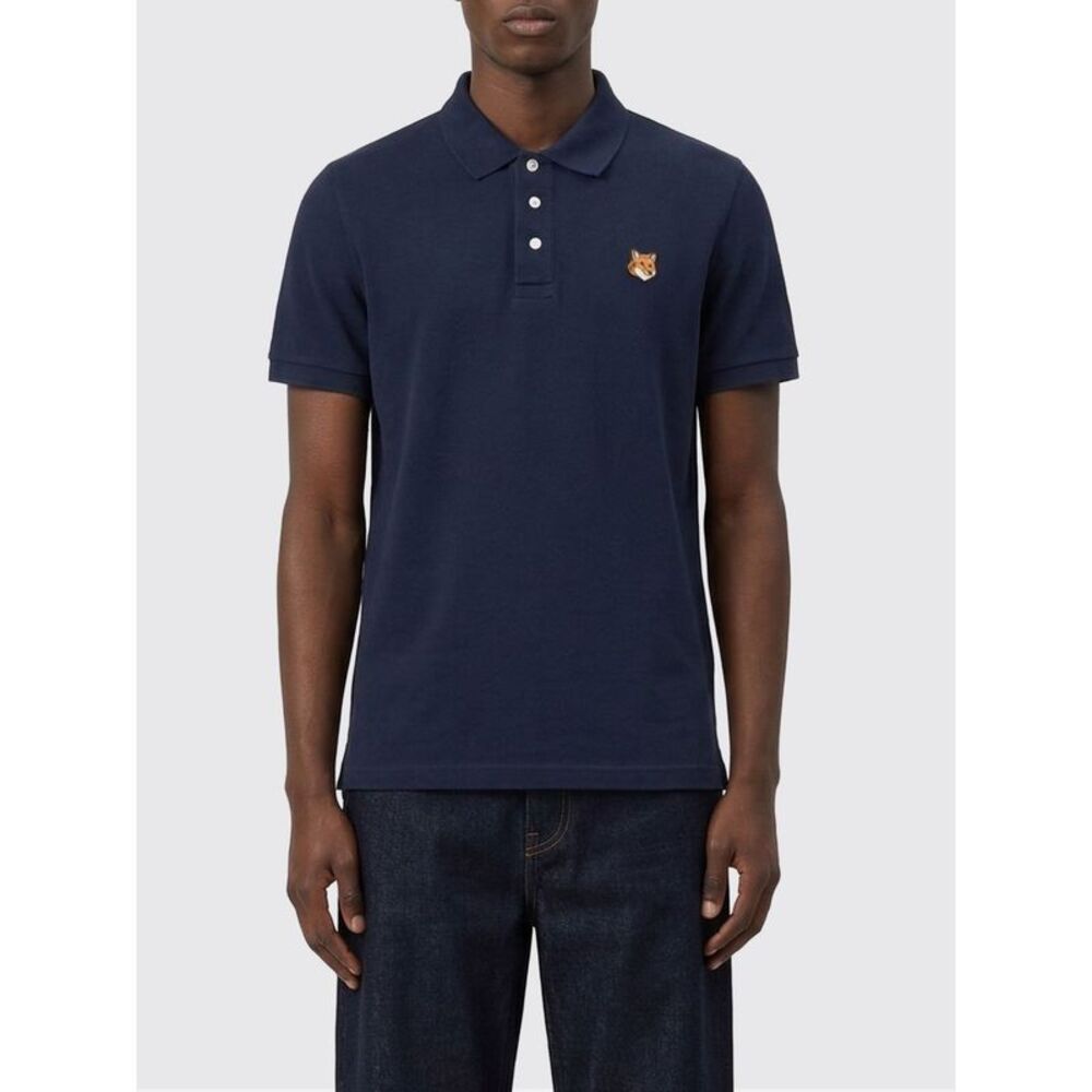 Maison Kitsune Polo Shirt Men Blue